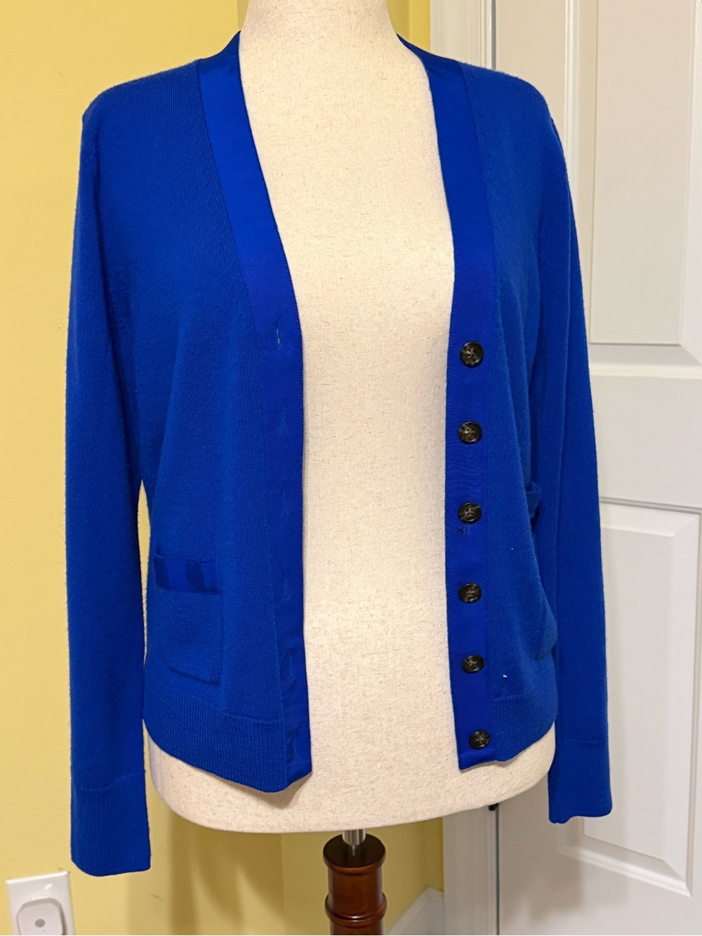 J. Crew Cobalt Blue Button-Front Women's Cardigan